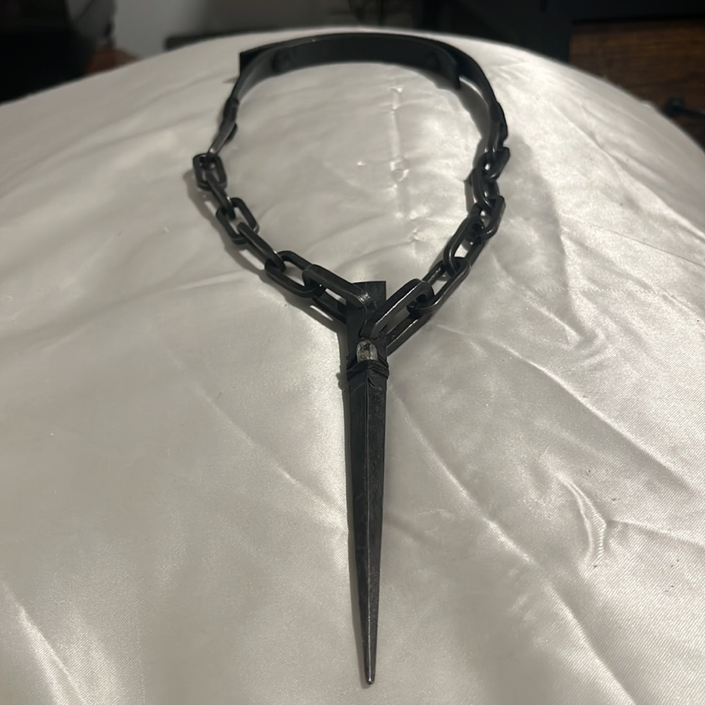 Anutera Single Spear Choker with Herkimer Diamond
